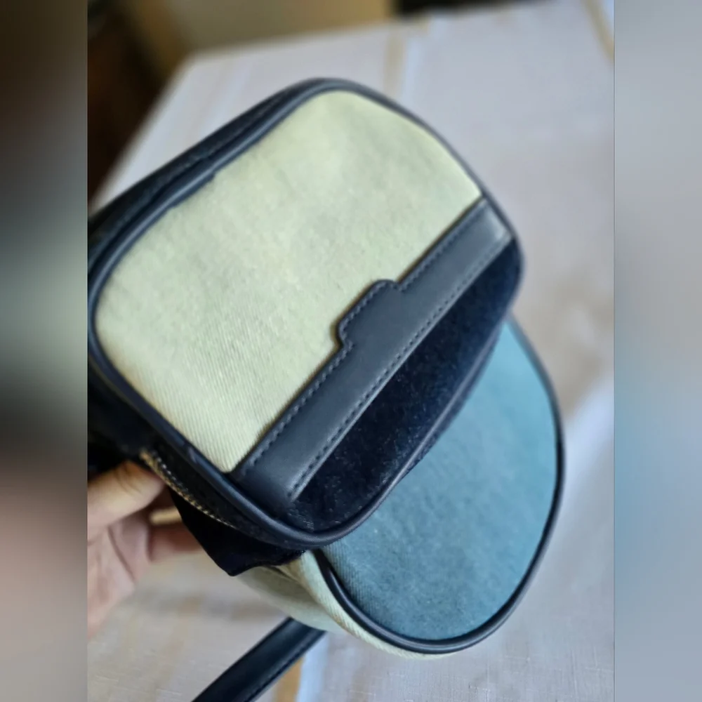 No Boundaries Mini Backpack Convertible  Multi Blue Denim Crossbody Bag Y2K